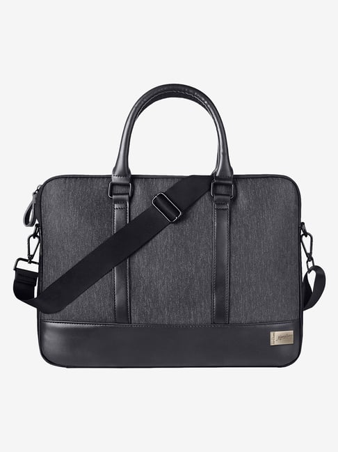 AirCase 14 Inch Messenger Premium Laptop Bag with Shoulder Strap CS65, Black