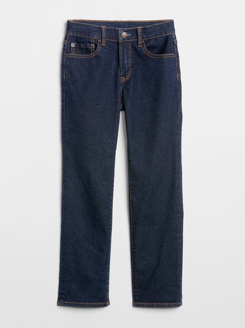 dark blue cotton jeans