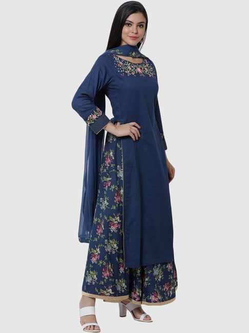 party wear kurta skirt set