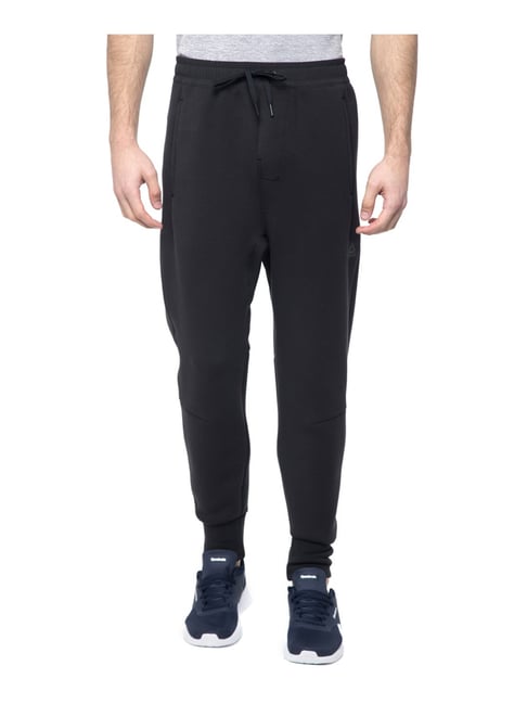 Reebok TS Knit Jogger Black Regular Fit Self Pattern Joggers