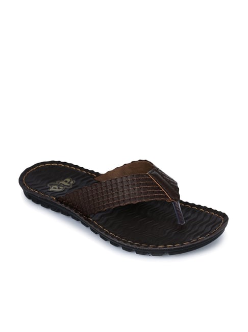 Aha by Liberty Men's Dark Brown Flip Flops