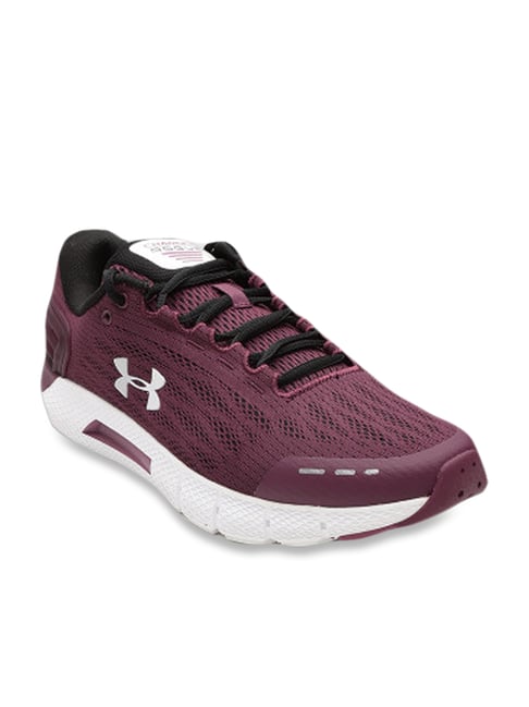 pink and purple running shoes