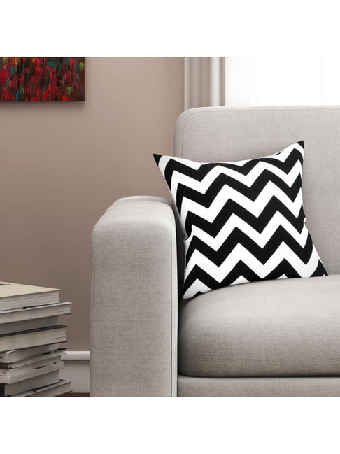 SEJ by Nisha Gupta Black White Cushion Covers Set of