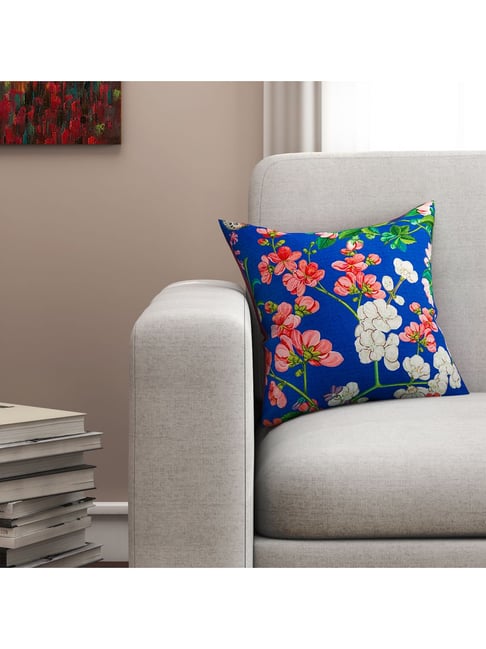 SEJ by Nisha Gupta Blue Cushion Covers - Set of 1-picture-48