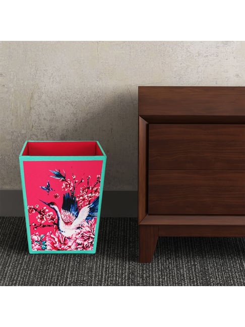 SEJ by Nisha Gupta Pink Wooden Open Dry Bin - 11.5 Litres