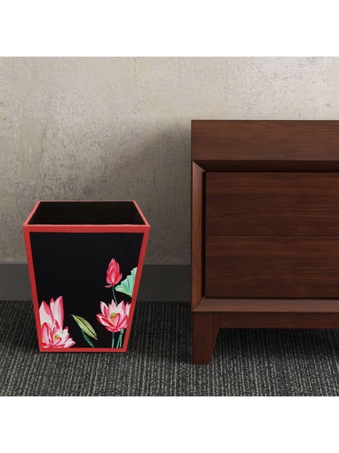 SEJ by Nisha Gupta Black Wooden Open Dry Bin - 11.5 Litres