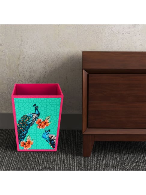 SEJ by Nisha Gupta Green Wooden Open Dry Bin - 11.5 Litres