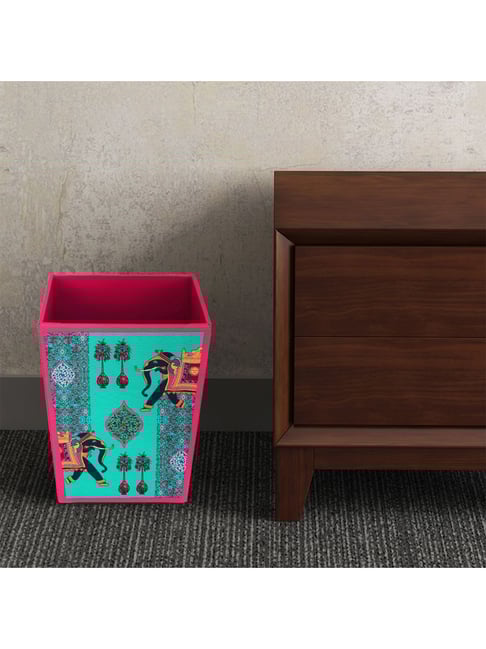 SEJ by Nisha Gupta Blue Wooden Open Dry Bin - 11.5 Litres