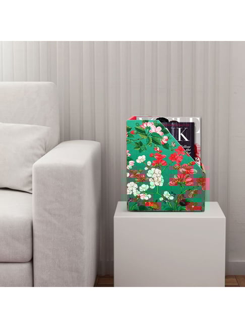 SEJ by Nisha Gupta Green Magazine Rack - Set of 1
