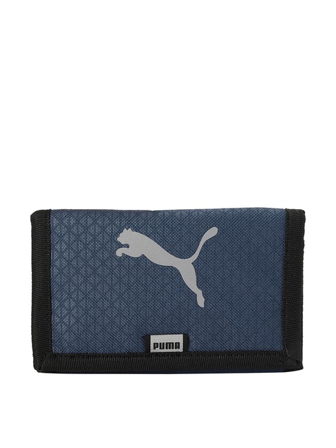 Puma Vibe Blue Casual Tri-Fold Wallet 