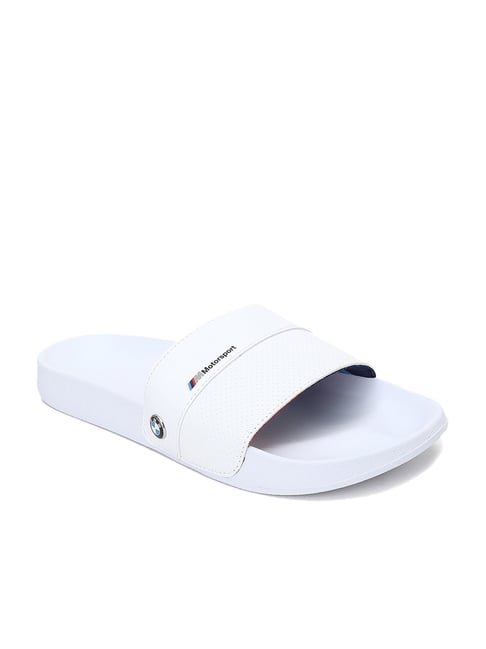 Amazon.com | PUMA Men's BMW M MOTORSPORT LOGO LEADCAT 2.0 Slide Sandal,  Puma White-Puma White, 7 | Sandals