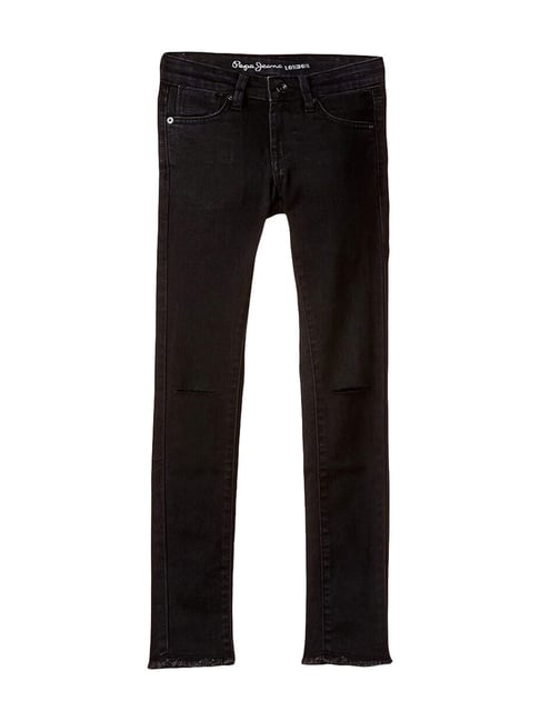 Pepe Jeans Kids Black Mid Rise Jeans