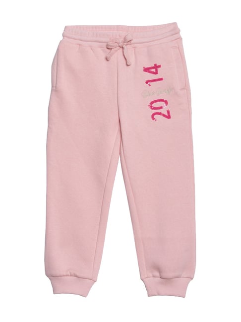 Buy Pink Track Pants for Girls by Blue Giraffe Online