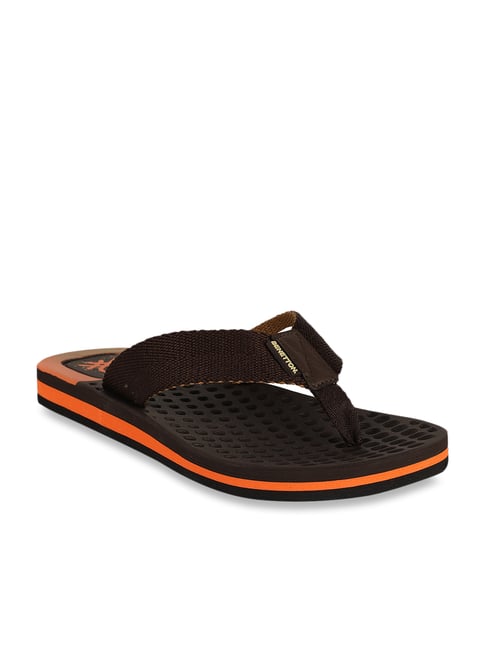 United Colors of Benetton Brown Flip Flops