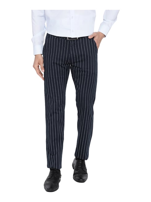 Buy Van Heusen Navy Trousers Online - 661988 | Van Heusen