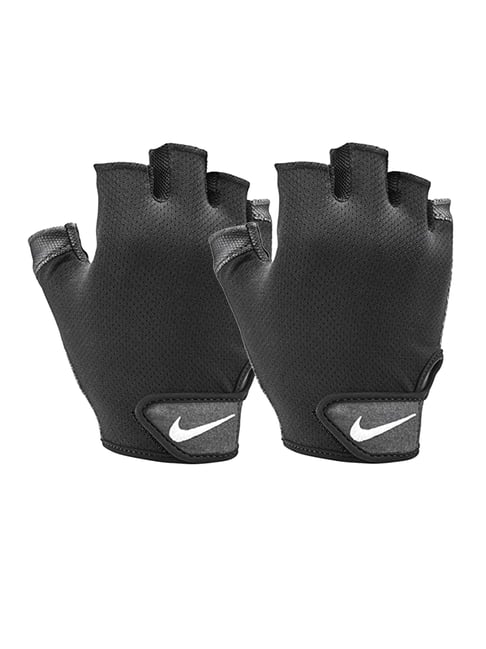 Nike Black Essential Fitness Gloves for Men (Large)