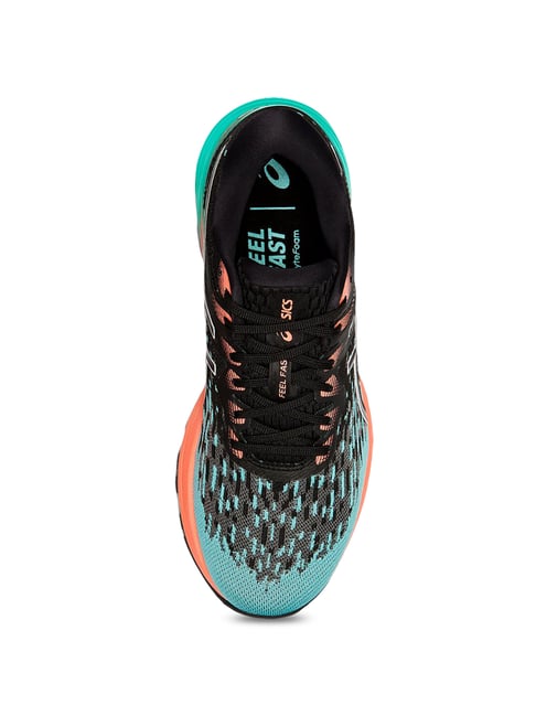 Buy Asics Dynaflyte Black Ice Mint Running Shoes for Women at
