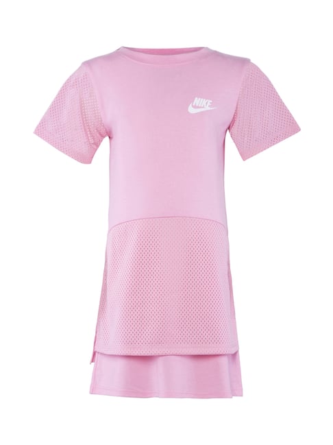 Buy Nike Kids Pink Self Pattern Dress for Girls Clothing Online