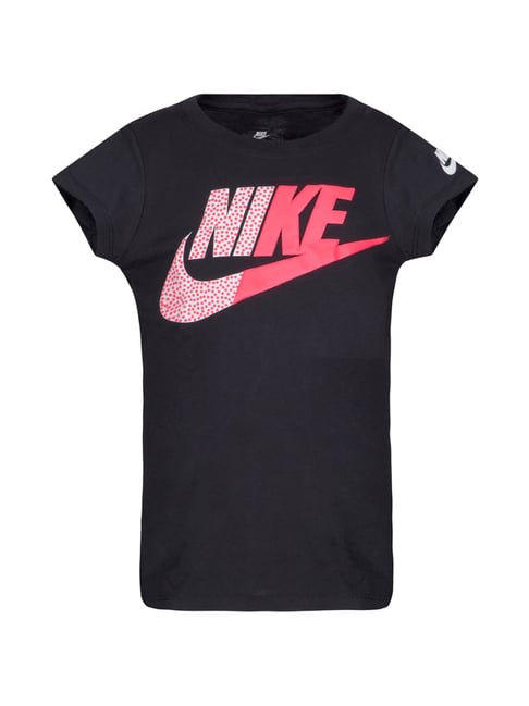 Buy Nike Kids Black Printed T-Shirt for Girls Clothing Online