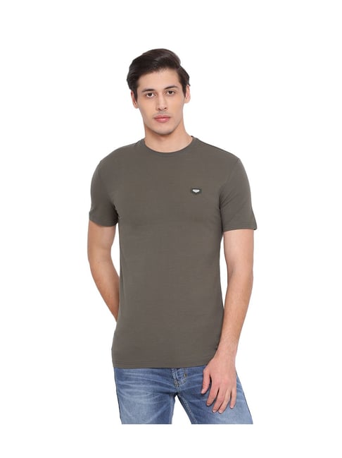 Buy Antony Morato Grey Slim Fit T-Shirt for Men Online Tata CLiQ