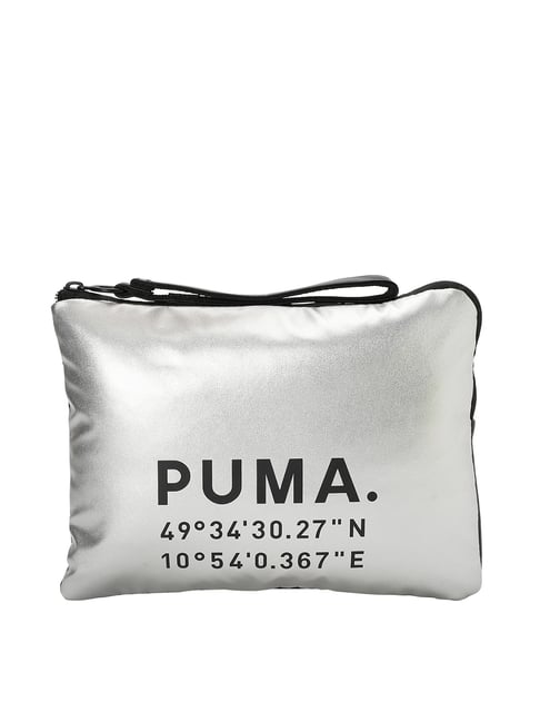 puma wallets silver