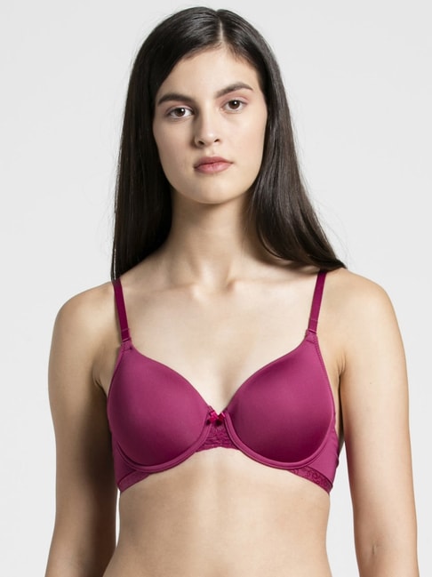 JOCKEY Beet Red Full coverage non wired T shirt Bra (34B) in Lucknow at  best price by Titli Fancy Wear - Justdial