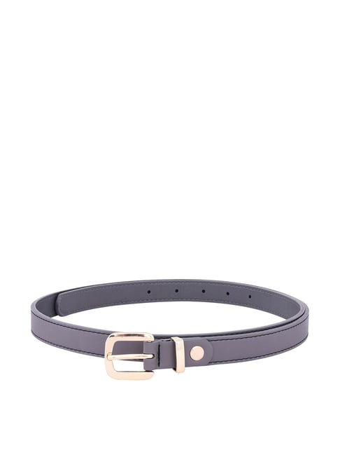 Lavie Dark Grey Narrow Belt for Women