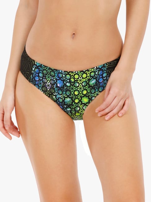 Amante Multicolor Printed Bikini Bottom