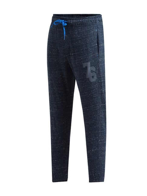 Buy Jockey Ink Blue Textured Joggers for Women Online @ Tata CLiQ