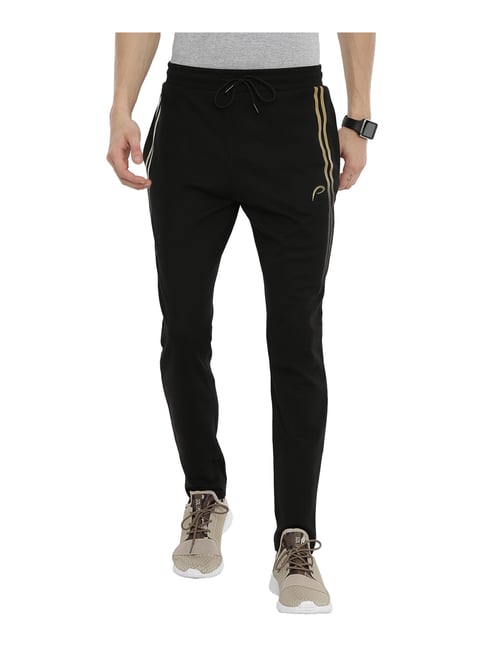 Proline Black Cotton Trackpants