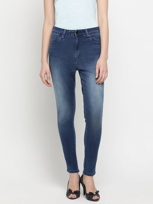 Buy Pepe Jeans Lightly Washed Jeans for Women Online @ CLiQ