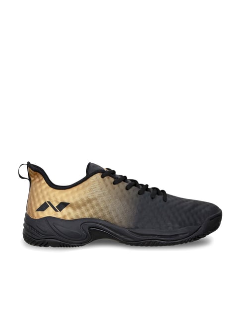 Buy Nivia Power Smash Black Golden Tennis Shoes for Men at Best