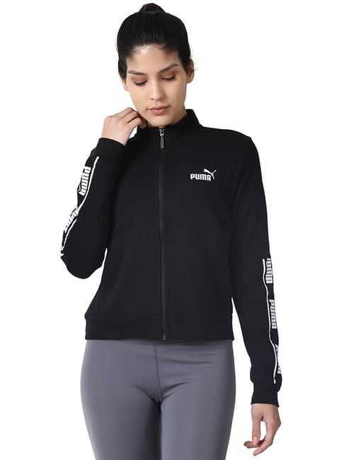 Buy Puma Black Printed Jacket for Women Online Tata CLiQ
