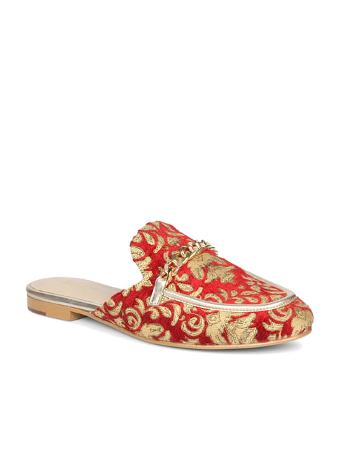 Saint G Red Mule Shoes