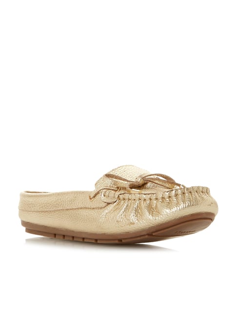 Dune London Women's Giovanni Golden Mule Shoes