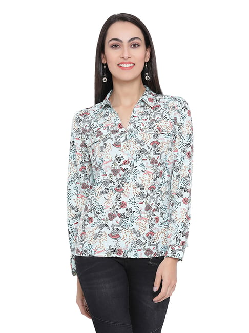 Oxolloxo Multicolor Floral Print Stella Top