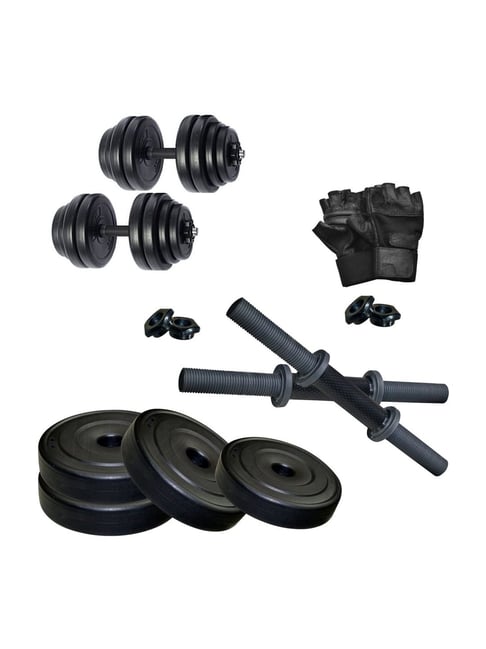 FITMAX K PVC DM DRB 8kg Combo Home Gym Kit (Black)-FITMAX-Footwear-TATA CLIQ