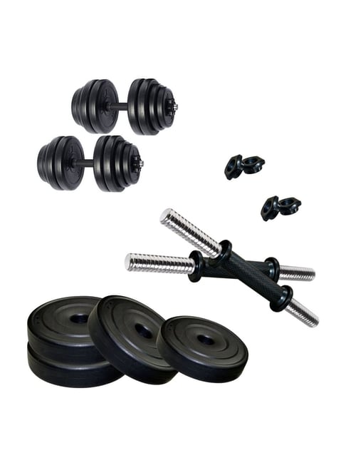 FITMAX K PVC DM 10kg Combo Home Gym Kit (Black)-FITMAX-Footwear-TATA CLIQ