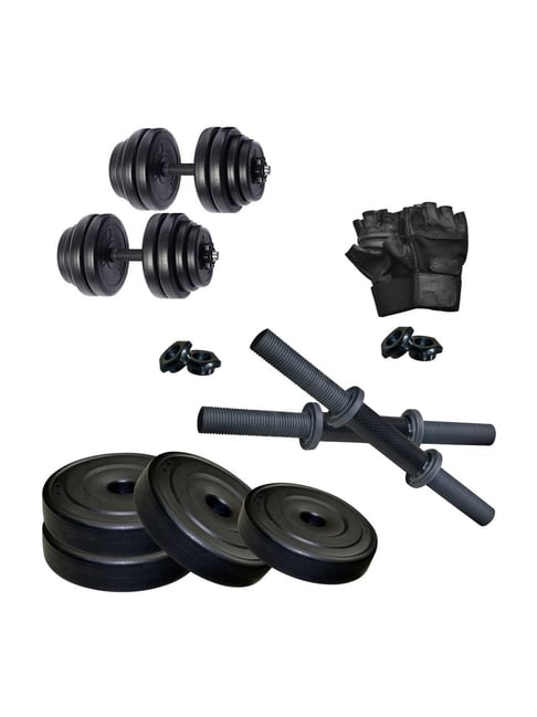 FITMAX K PVC DM DRB 4kg Combo Home Gym Kit (Black)