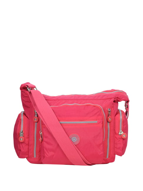 Buy Bahama Crinkle Dark Pink Solid Medium Sling Handbag For Women At Best Price Tata CLiQ