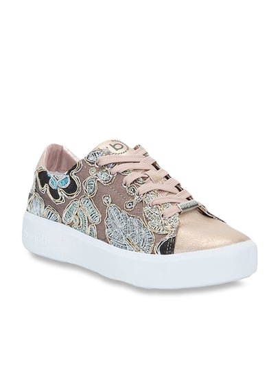 Bugatti Rose Gold Casual Sneakers from 