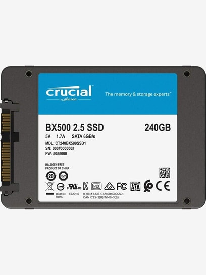 Crucial Ssd Bx500 240 Gb at Rs 1999/piece, SSD in Ernakulam