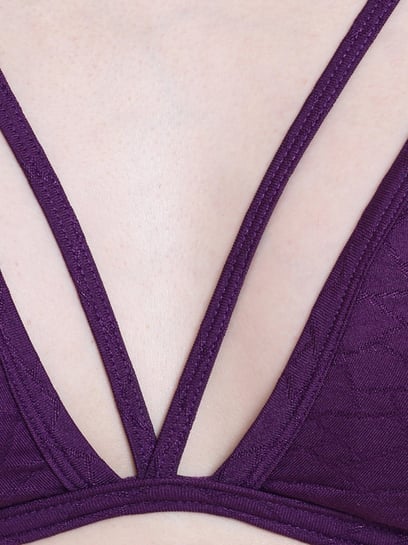 Buy La Intimo Purple Beach Mania Bra & Bikini Panty for Women Online @ Tata  CLiQ