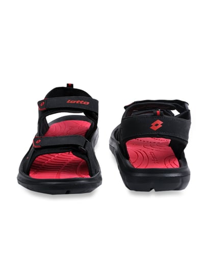 Lotto Men's Black/Red Sandals - 10 UK/India (44 EU)(AS4887-060) :  Amazon.in: Fashion