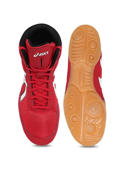 Buy Asics Matflex 5 Fiery Red Indoor Court Shoes for Men at Best