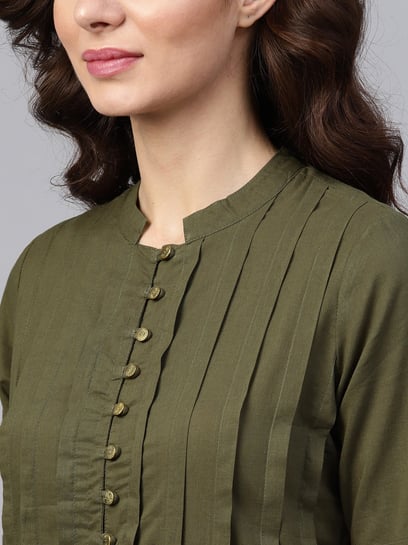 Olive Green Gotta Embroidered Kurti With Straight Palazzo at Rs 4399.00 |  Palazzo Suit | ID: 26008680948