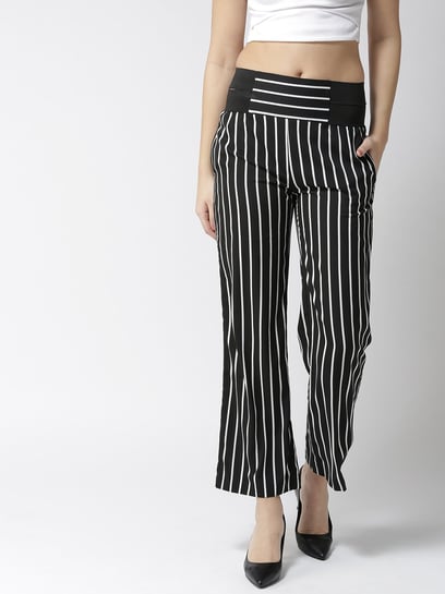 Black Stripe Power-Stretch Pants