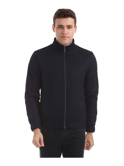 arrow sport full sleeve solid men's jacket
