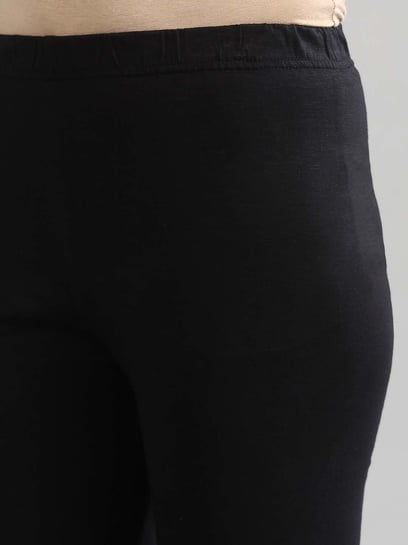 Buy Aurelia Black Regular Fit Leggings for Women Online @ Tata CLiQ