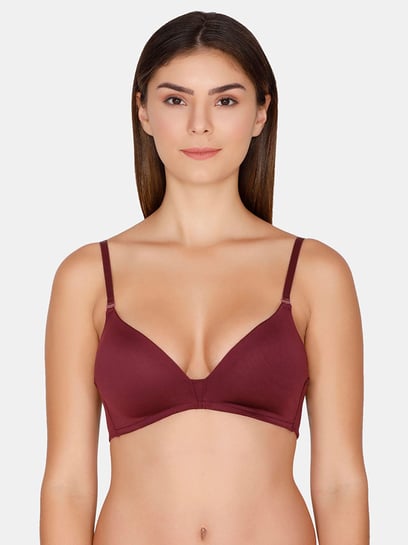 Buy Rosaline by Zivame Purple Non Wired Padded T-Shirt Bra for